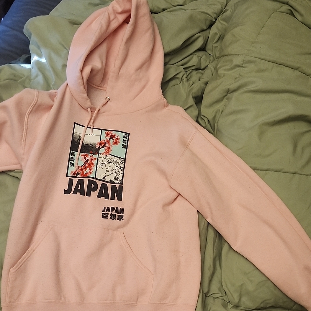 Pink Japan Graphic Hoodie